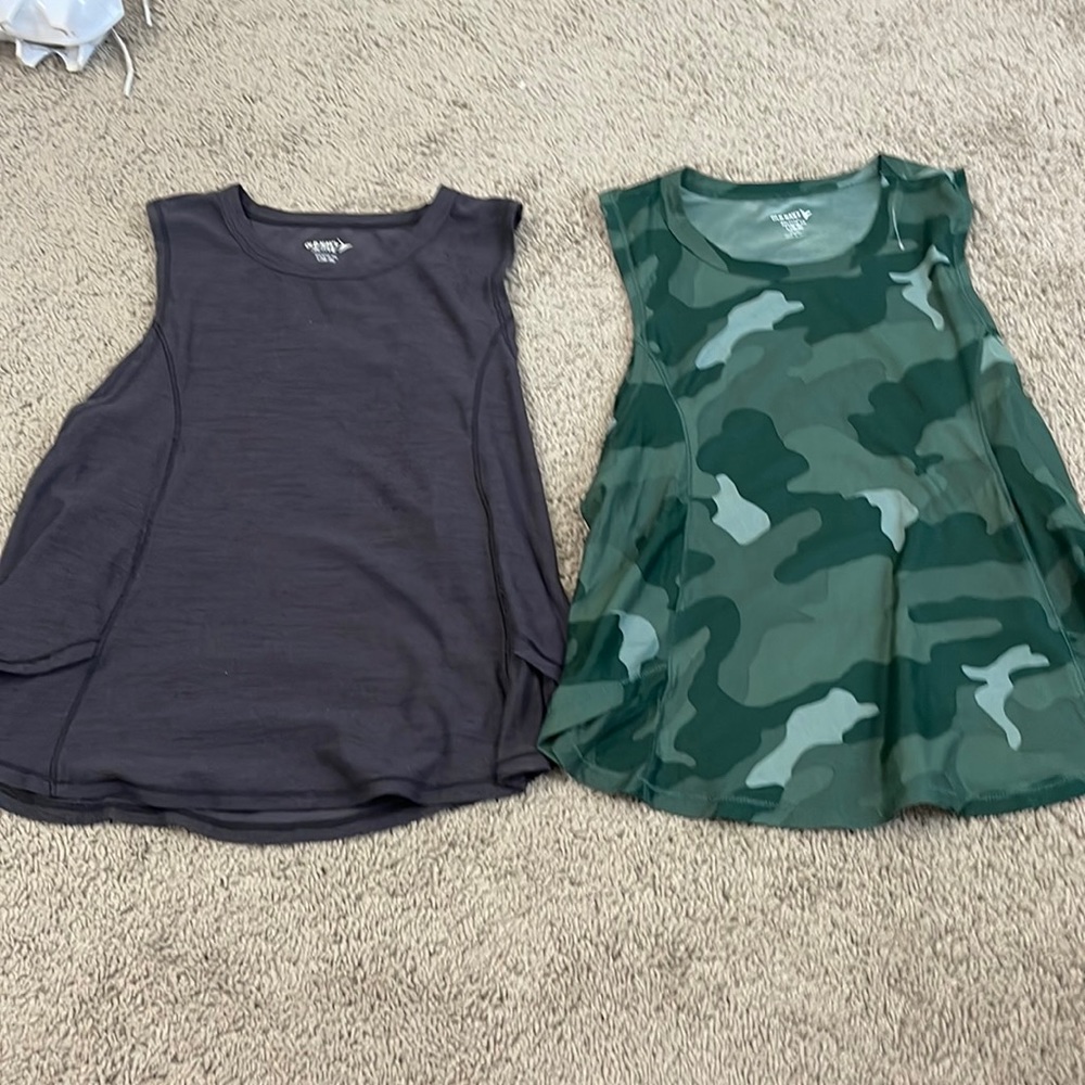 Two for the price of one! Like new girls tank tops! Old Navy- large (10-12)